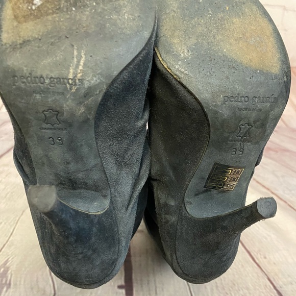 Pedro Garcia Grey Suede Slate Knee High Boots - Picture 5 of 8